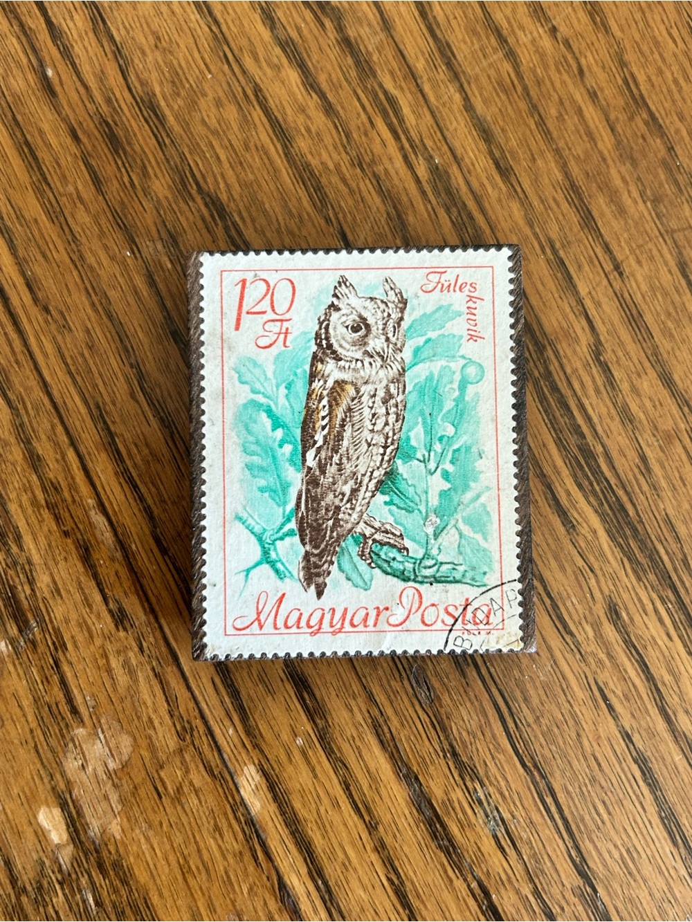 Vintage Postage Stamp - Owl